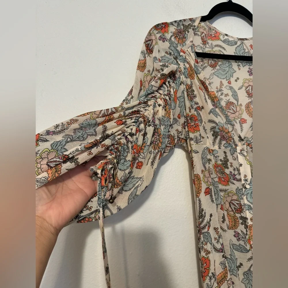 Free People Earthfolk Floral Maxi Dress XS